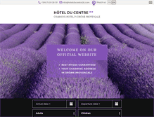 Tablet Screenshot of hotelducentre26.com